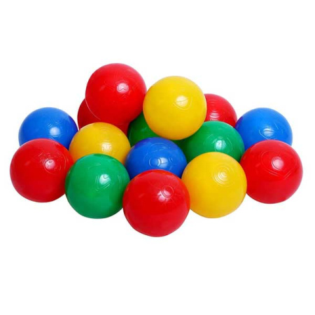 Шарики для сухого бассейна, разноцветные, 100 шт._3